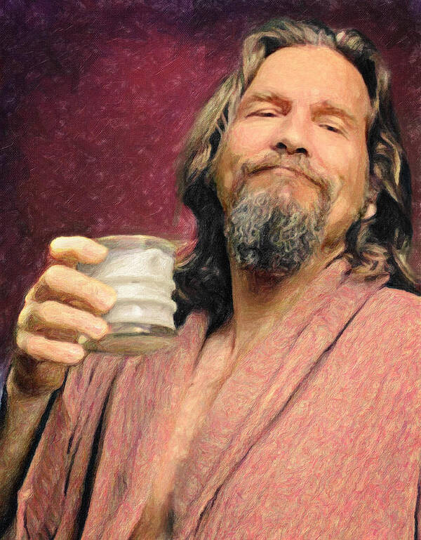 The Dude Art Print featuring the painting The Dude by Zapista OU