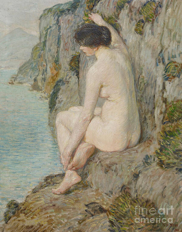 Childe Art Print featuring the painting The Lorelei by Childe Hassam