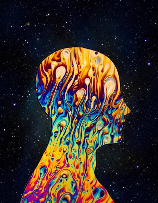 Art Print featuring the photograph Trippy Head by Trippy Edits.