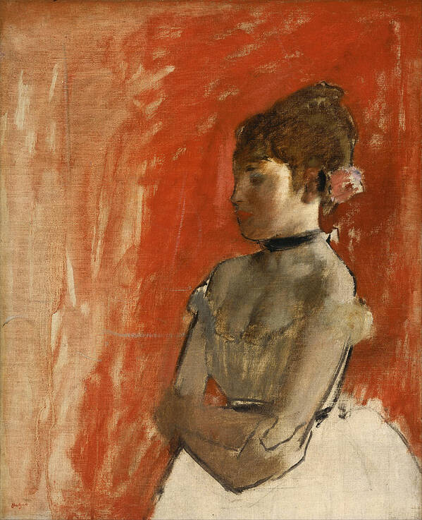 Edgar Degas Art Print featuring the painting Ballet Dancer With Arms Crossed #2 by Edgar Degas