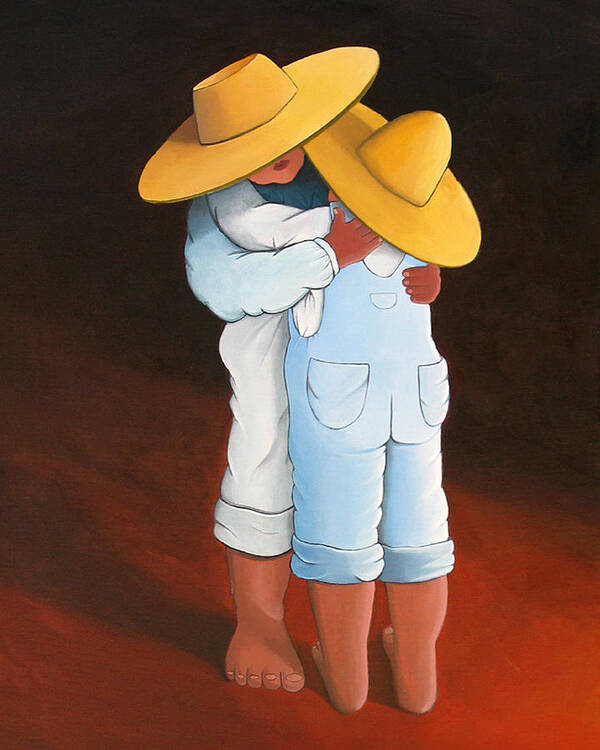 Spanish Style Art Print featuring the painting Sweet Embrace by Lance Headlee