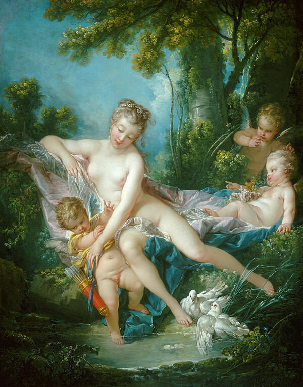 Franois Boucher Art Print featuring the painting The Bath Of Venus #2 by Francois Boucher