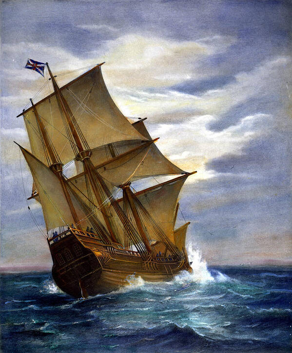 1620 Art Print featuring the photograph The Mayflower #2 by Granger