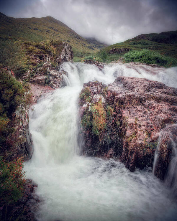 Falls Art Print featuring the photograph Falls of Glencoe #1 by Ray Devlin