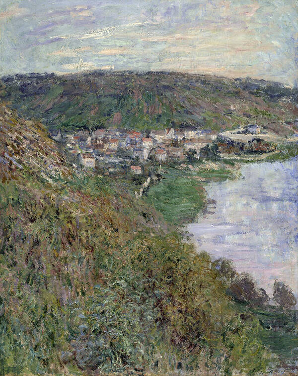 Vetheuil Art Print featuring the painting View of Vetheuil by Claude Monet