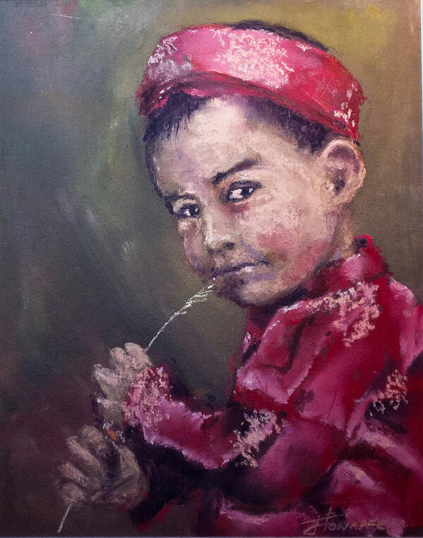 Vietnamese Art Print featuring the pastel A Taste Of Royalty by Jim Fronapfel