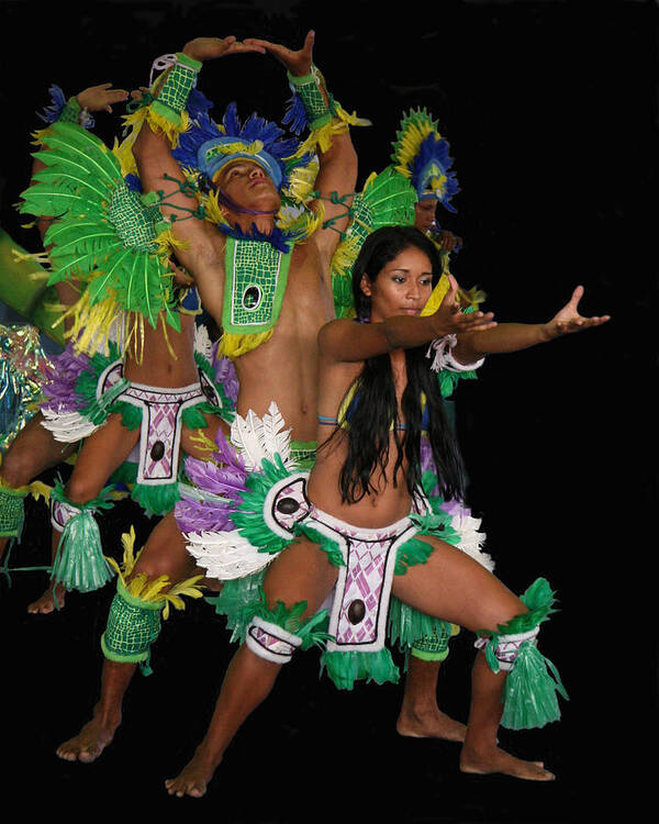 Amazon Art Print featuring the photograph Amazon Dancers by Larry Linton