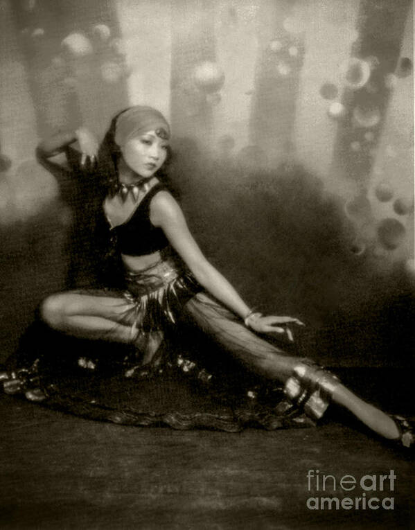 Anna May Wong Art Print featuring the photograph Anna May Wong by Sad Hill - Bizarre Los Angeles Archive