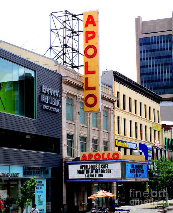 Apollo Theater Art Print featuring the photograph Apollo Theater by Randall Weidner