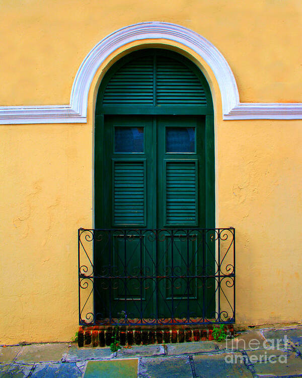 Door Art Print featuring the photograph Arched Doorway by Perry Webster