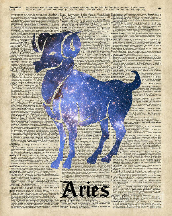 ARIES Zodiac Sign Art Print by Anna W - Art America