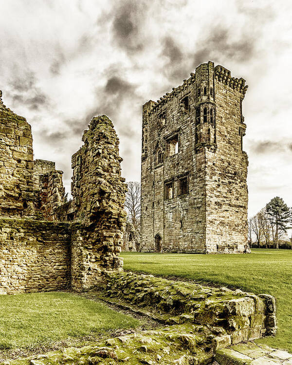 Landscape Art Print featuring the photograph Ashby Castle by Nick Bywater