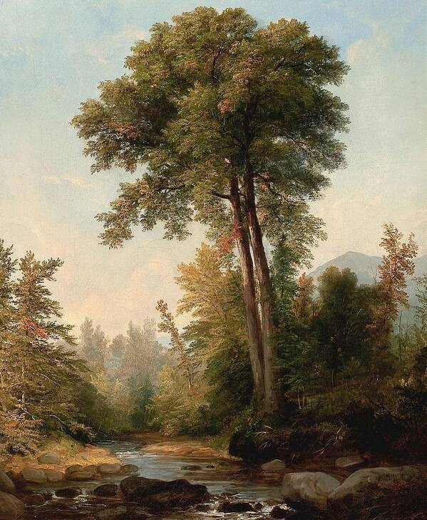 Asher Brown Durand (1796-1886) River Art Print featuring the painting Asher Brown Durand by MotionAge Designs