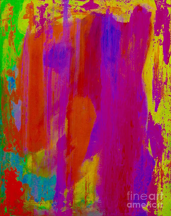 Abstract Painting Art Print featuring the painting Backstage by Catalina Walker