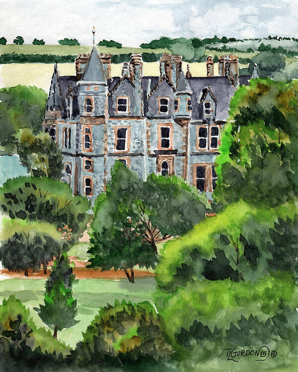 Tim Gordon Art Print featuring the painting Blarney Castle by Timithy L Gordon