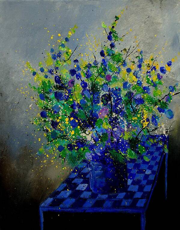 Flowers Art Print featuring the painting Bunch 9020 by Pol Ledent