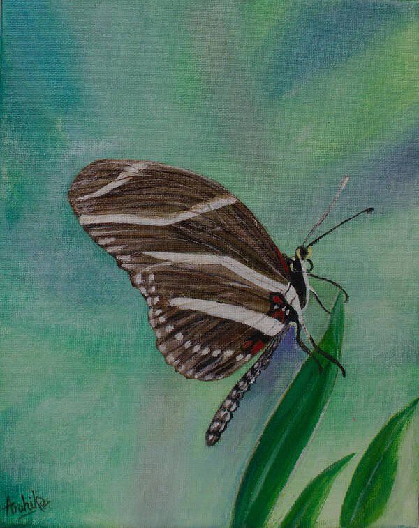 Butterfly Painting Art Print featuring the painting Butterfly by Arohika Verma