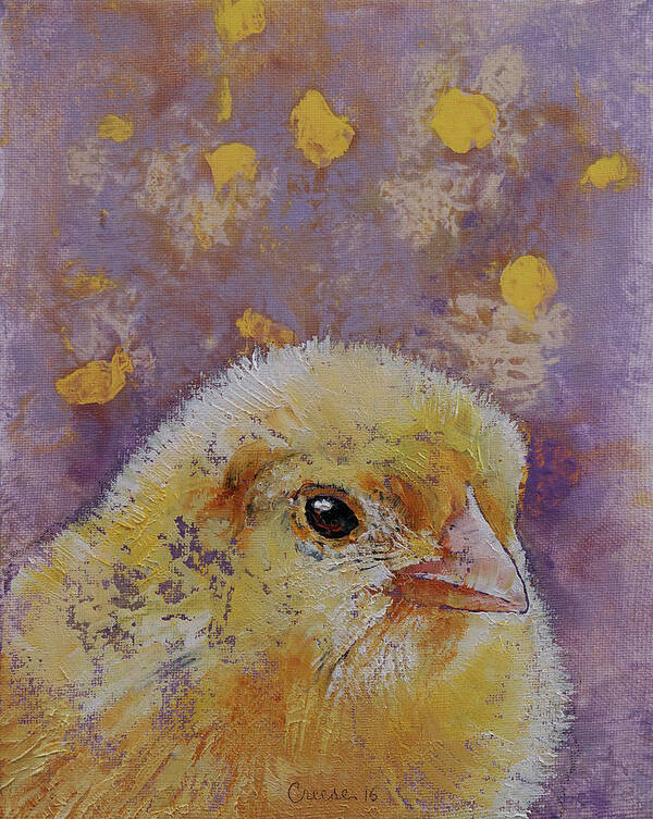 Baby Art Print featuring the painting Chick by Michael Creese