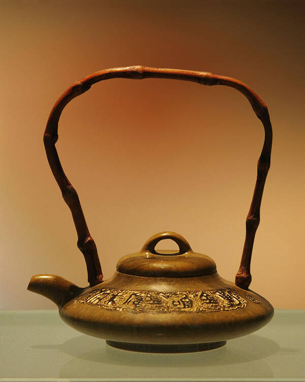 Antique Art Print featuring the photograph Chinese Teapot - A symbol in itself by Alexandra Till