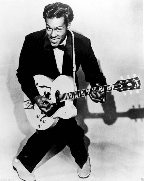 Chuck Berry Art Print featuring the digital art Chuck Berry by Georgia Clare