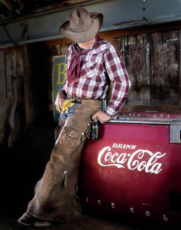 America Art Print featuring the photograph Classic Coca-Cola Cowboy by James Sage