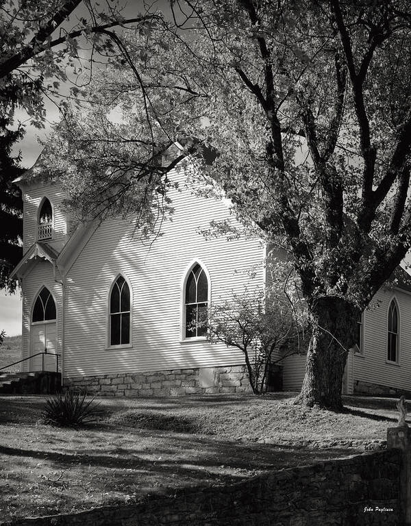 Architecture Art Print featuring the photograph Clover Hollow Church by John Pagliuca