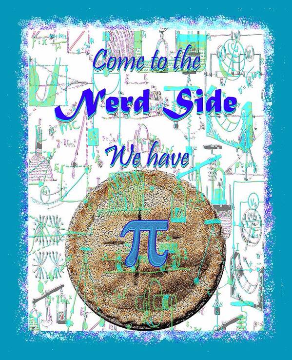 Nerd Art Print featuring the mixed media Come to the Nerd Side by Michele Avanti
