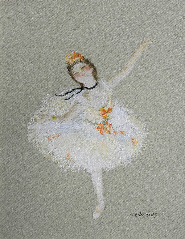 Dancer Art Print featuring the pastel Degas's Dancer by Marna Edwards Flavell