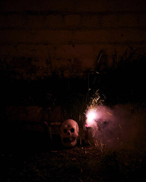 Skulls Art Print featuring the photograph Dead of night by Christopher Rowlands