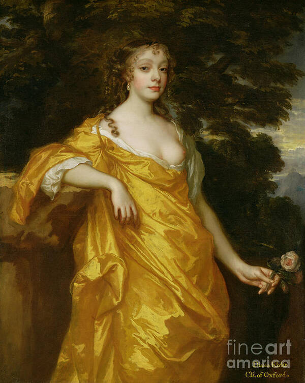 Diana Art Print featuring the painting Diana Kirke-Later Countess of Oxford by Peter Lely