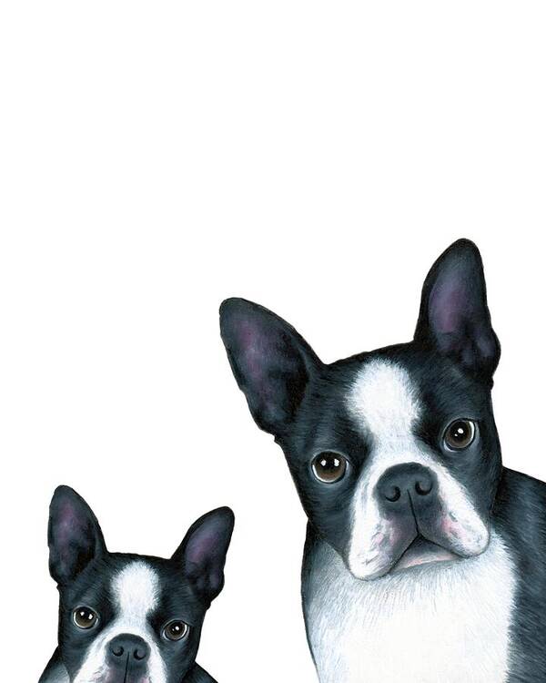 Dog Art Print featuring the painting Dog 128 by Lucie Dumas