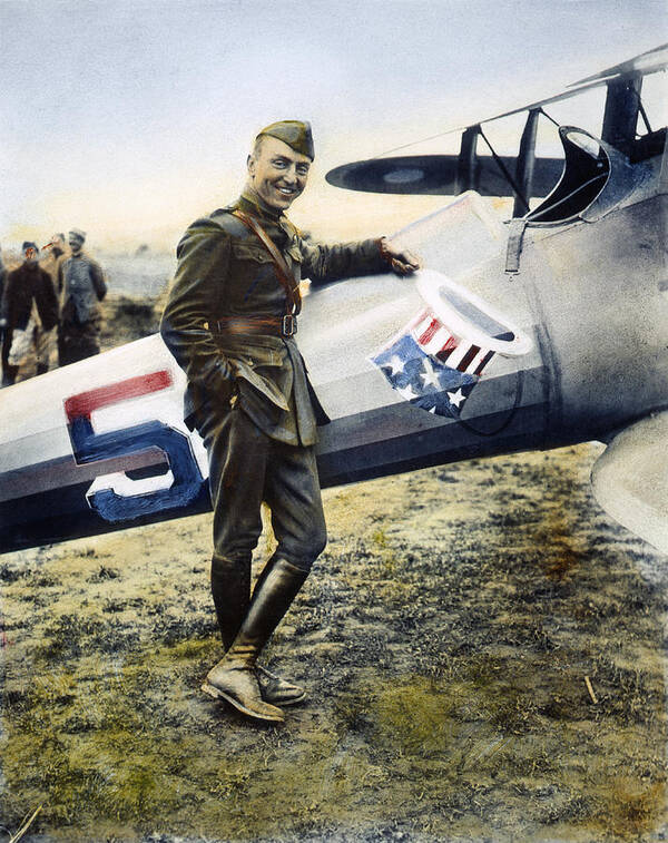 1918 Art Print featuring the photograph Eddie Rickenbacker by Granger