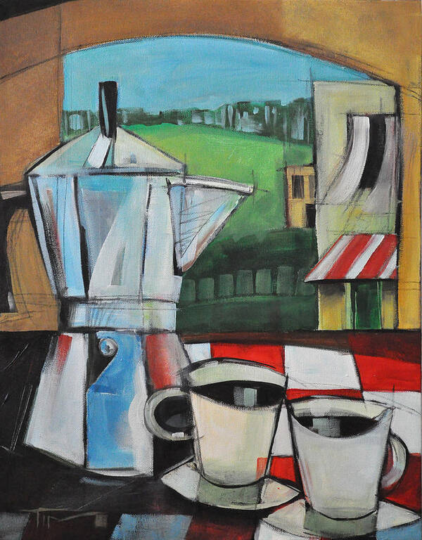 Espresso Art Print featuring the painting Espresso My Love by Tim Nyberg