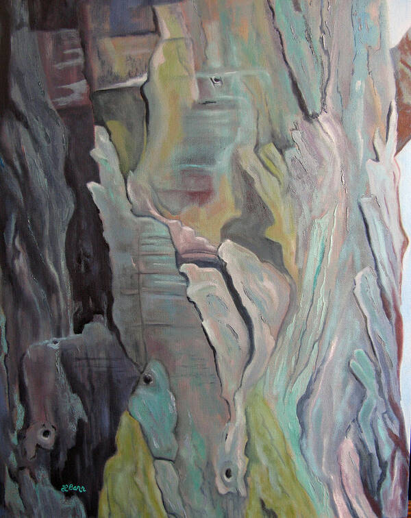 Tree Art Print featuring the painting Eucalyptus-Laguna Beach by Lisa Barr