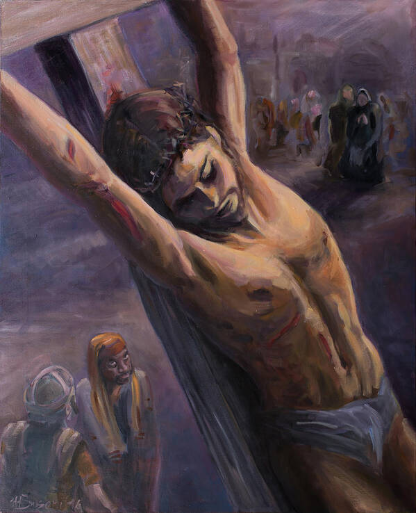 Jesus Art Print featuring the painting Extreme Sacrifice by Marco Busoni
