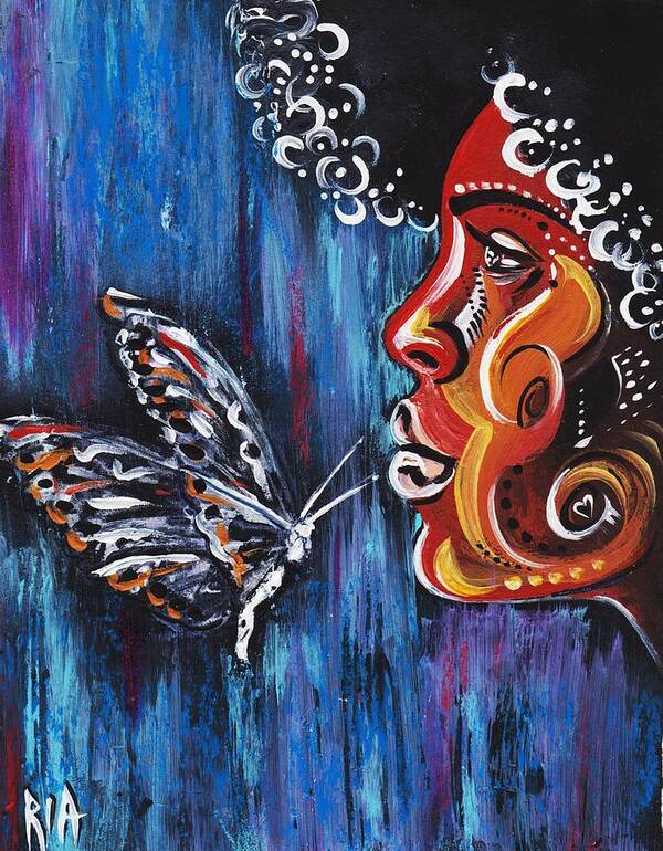 Butterfly Art Print featuring the photograph Fascination by Artist RiA