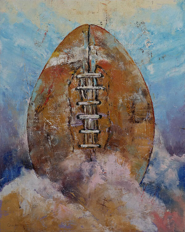 Art Art Print featuring the painting Football by Michael Creese