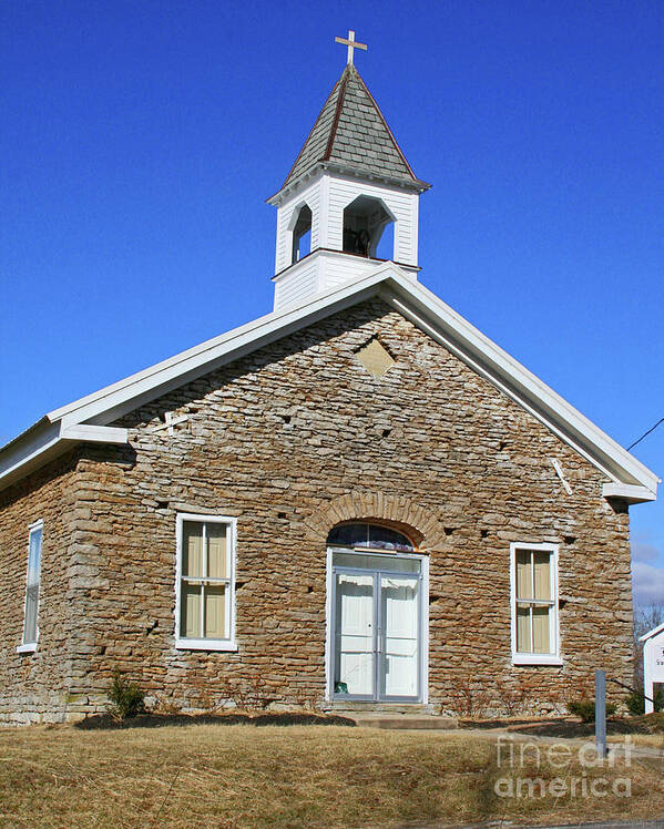 Churches Art Print featuring the photograph Freedonia Baptist Church by Melissa Mim Rieman