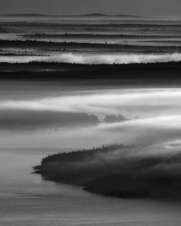 Acadia Art Print featuring the photograph Frenchman's Bay Recursion by Neil Shapiro