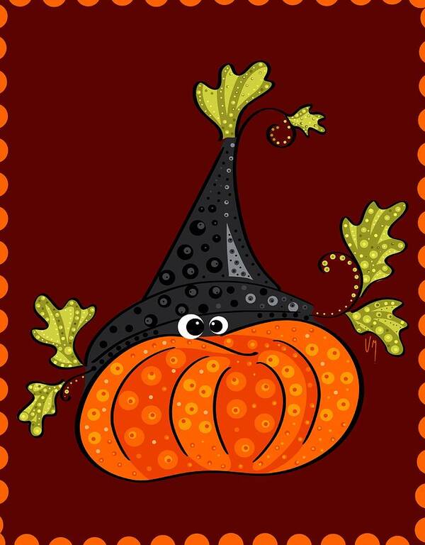 Halloween Art Print featuring the painting Funny Halloween by Veronica Minozzi