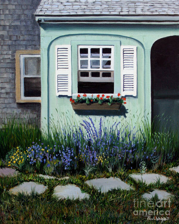 Garden Art Print featuring the painting Garden Window by Paul Walsh