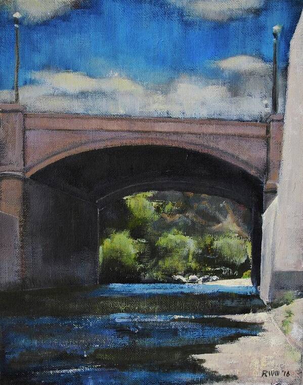 Glendale Boulevard Art Print featuring the painting Glendale Bridge by Richard Willson