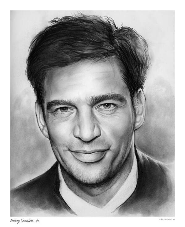 Harry Connick Art Print featuring the drawing Harry Connick, Jr. by Greg Joens