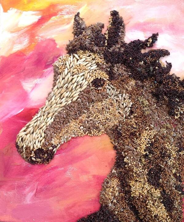 Horse Art Print featuring the painting Horse Sense by Naomi Gerrard
