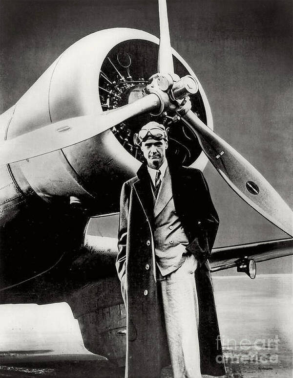 Howard Hughes Art Print featuring the photograph Howard Hughes - American Aviator by Doc Braham