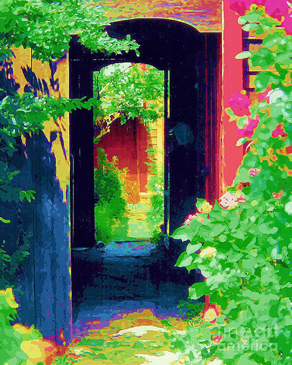 Diane Berry Art Print featuring the painting I stand at the door and knock by Diane E Berry