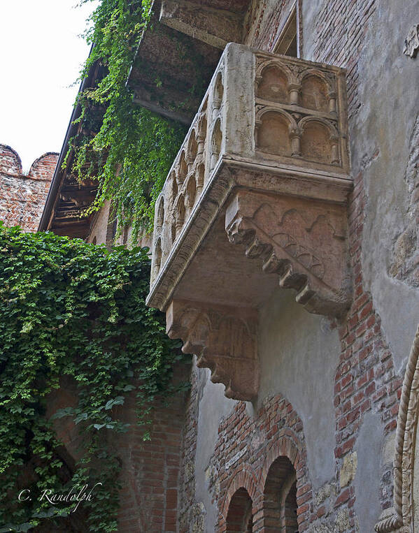 Verona Art Print featuring the photograph Il Balcone de Giulietta by Cheri Randolph