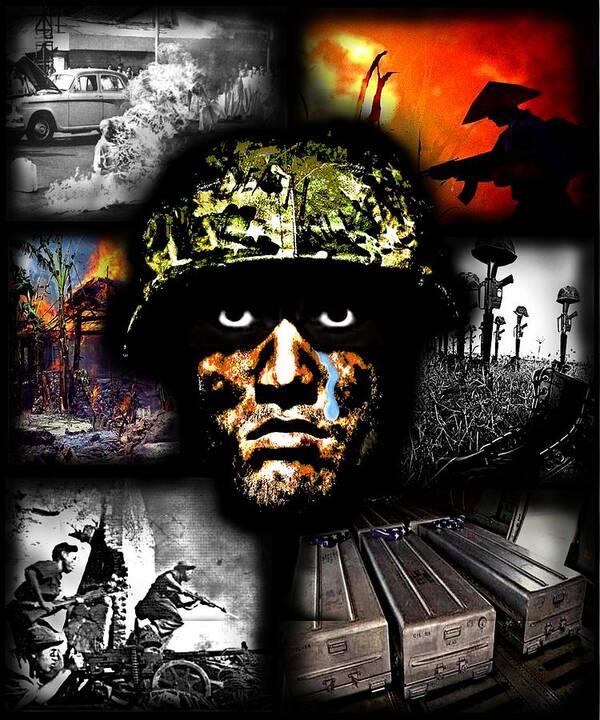 War Art Print featuring the digital art Its All In Your Head by Ben Freeman