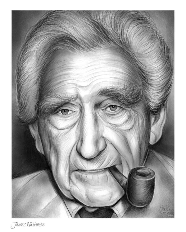 James Whitmore Art Print featuring the drawing James Whitmore by Greg Joens