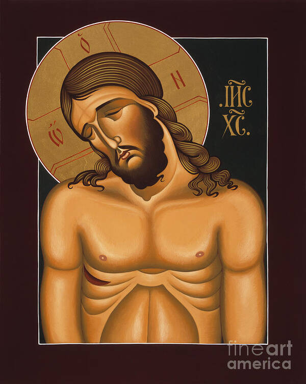 Jesus Christ Extreme Humility Art Print featuring the painting Jesus Christ Extreme Humility 036 by William Hart McNichols